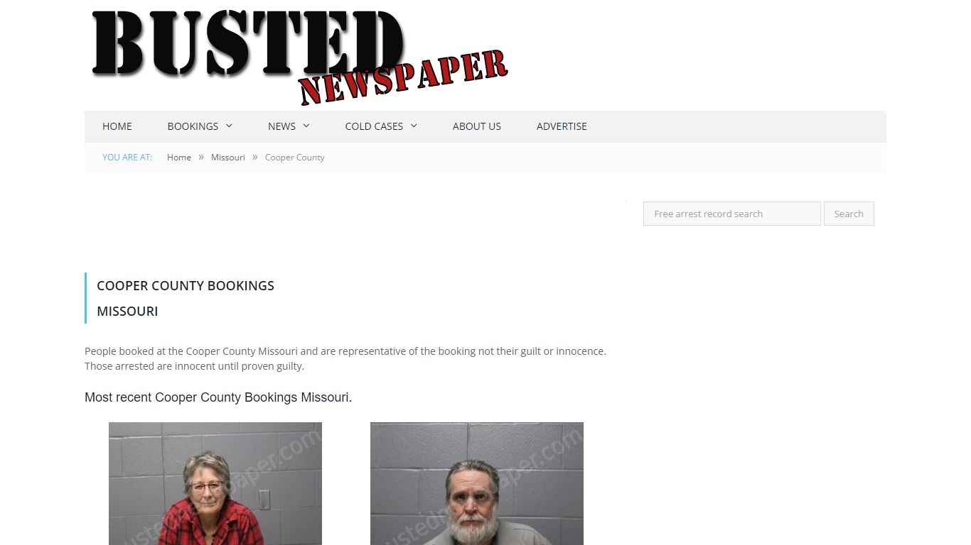 Cooper County, MO Mugshots - BUSTEDNEWSPAPER.COM